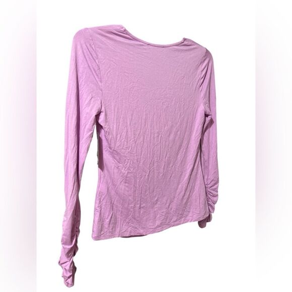 INC International Concepts Women's Lavender Ruched Blouse - Picture 13 of 13
